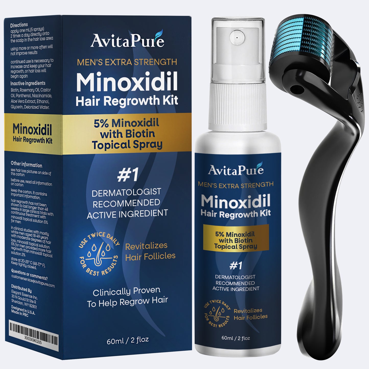 5% Minoxidil Hair Growth Spray Kit