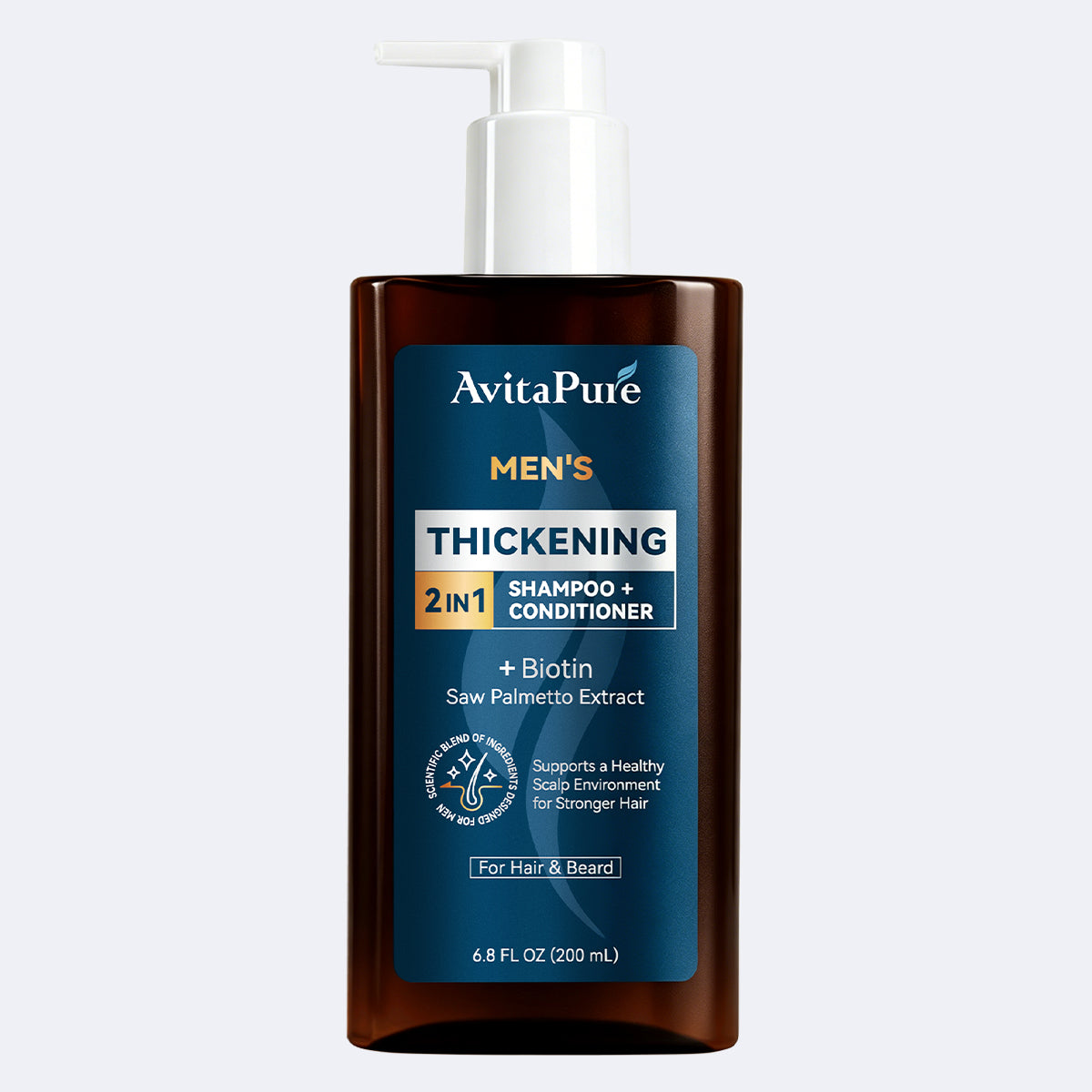 AvitaPure 2-IN-1 MEN’S SCALP & BEARD THICKENING SHAMPOO