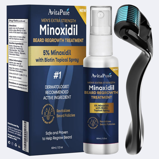 5% Minoxidil Beard Growth Spray Kit