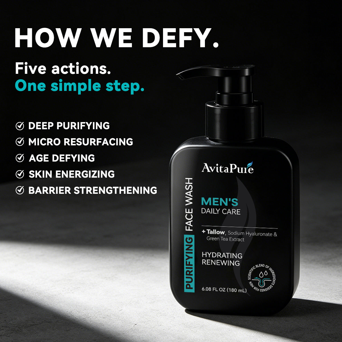 AvitaPure 5-IN-1 MEN’S PURIFYING FACE WASH