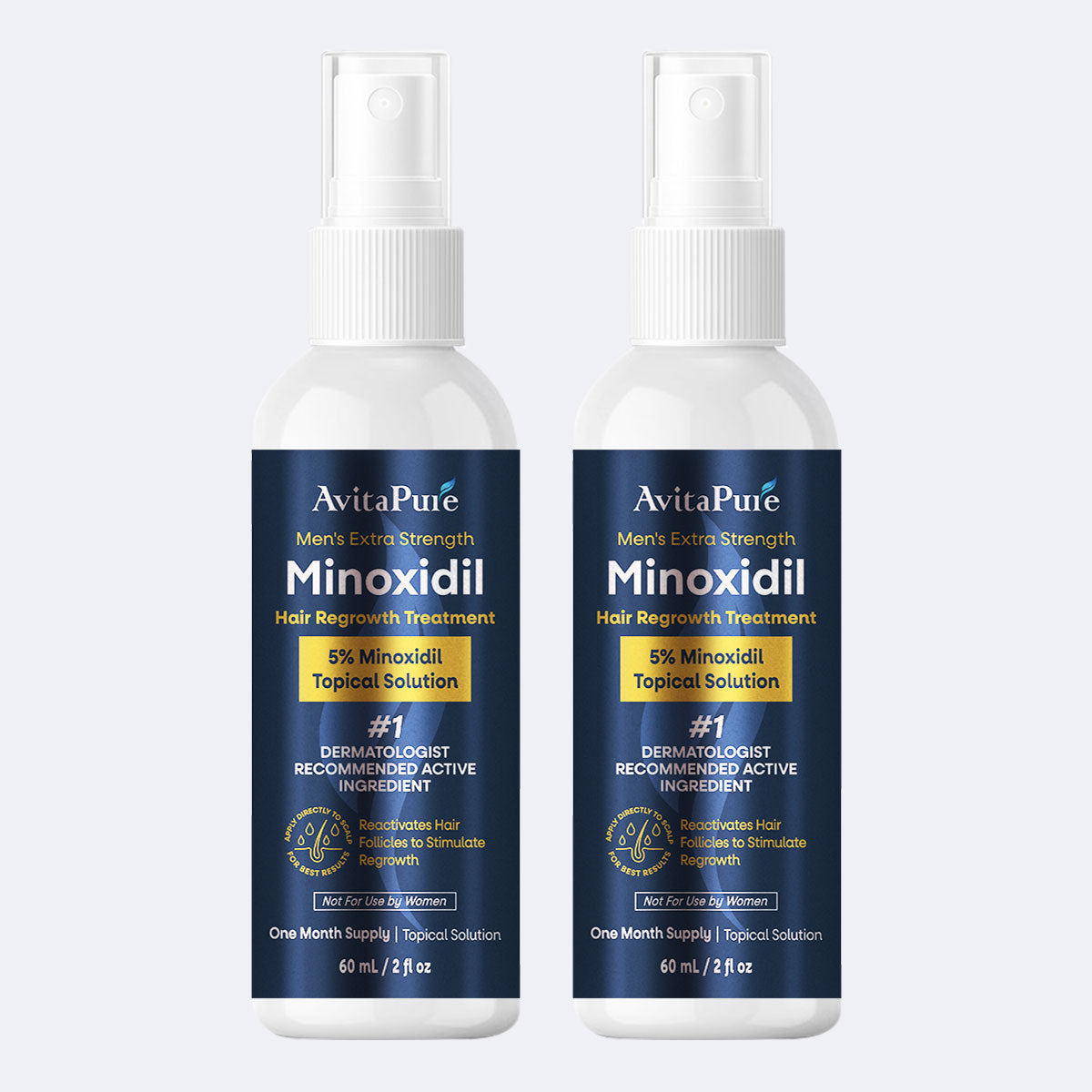 AvitaPure Men's 5% Minoxidil Hair Growth Spray